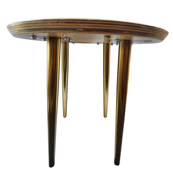 Abstract wood coffee table night stand 21.5hx20x20w beautiful - Picture 4 of 8